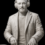 Marble DJ Statue Portrait