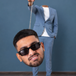 Surreal Floating Head Fashion Portrait