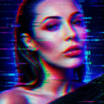 Cyber RGB Glitch Portrait