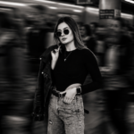 Frozen Focus – Cinematic Subway Motion Blur Portrait