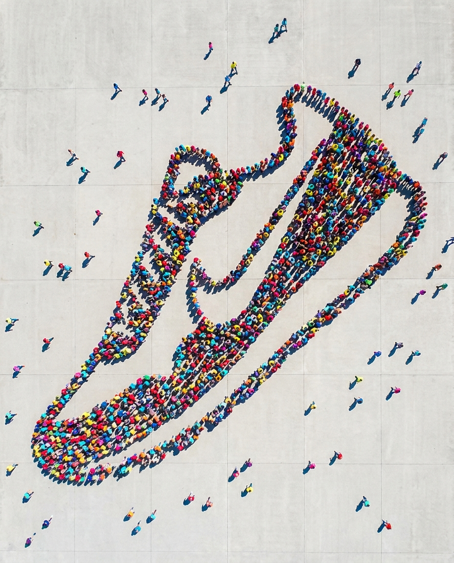 3 Human Mosaic Silhouette Effect - Image 1