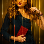 Golden Prism Glitch Portrait
