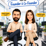 Founder Duo Corporate Caricature Illustration