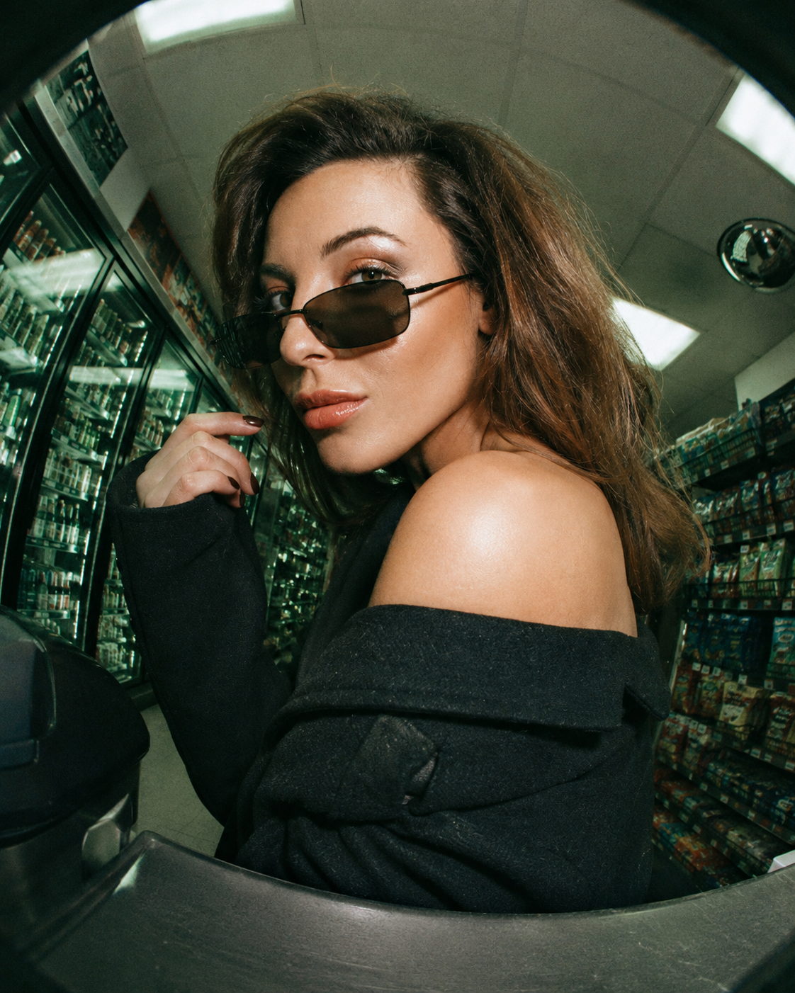 41 Retro Convenience Store Fisheye Portrait - Image 1
