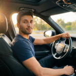 Luxury Car Driver – Golden Hour Lifestyle Portrait