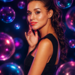 Neon Bubble Dream Portrait Effect