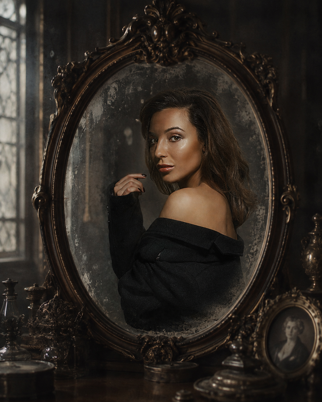 79 Vintage Mirror Portrait Effect - Image 1