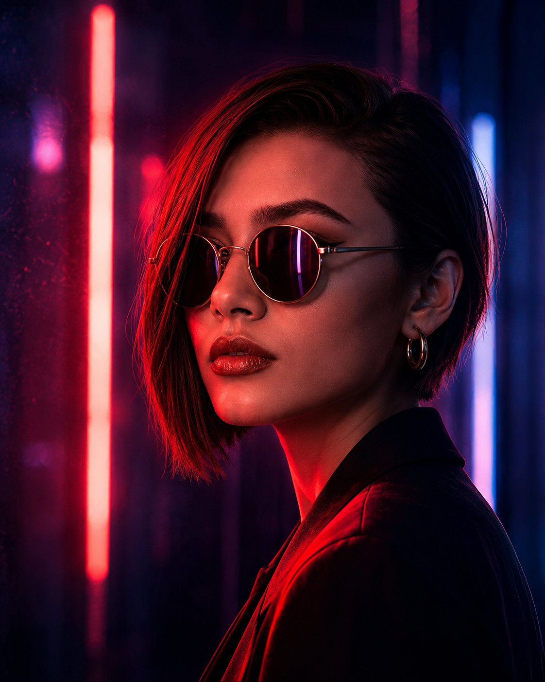 97 Neon Cyberpunk Portrait - Image 1